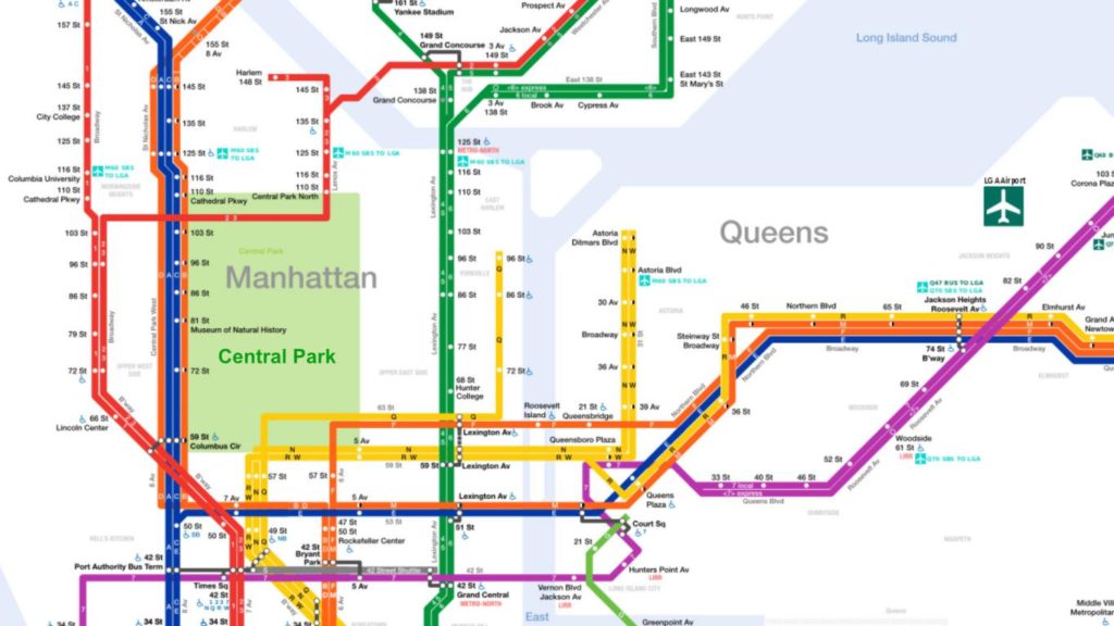 U-Bahn Karte Central Park