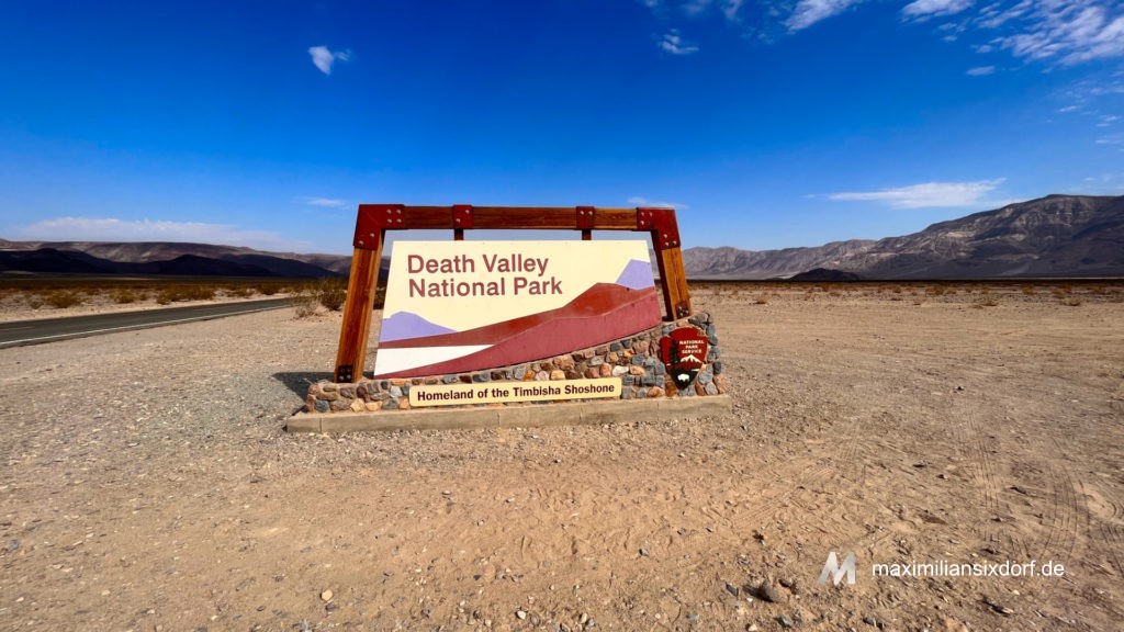 Death Valley National Park Schild