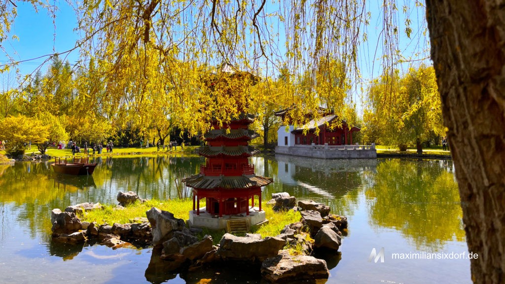 Der große chinesische Garten in den Gärten der Welt